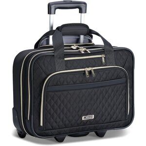 Rolling Laptop Bag, Laptop Briefcase on Wheels for Women Fits Up to 15.6Inch Com